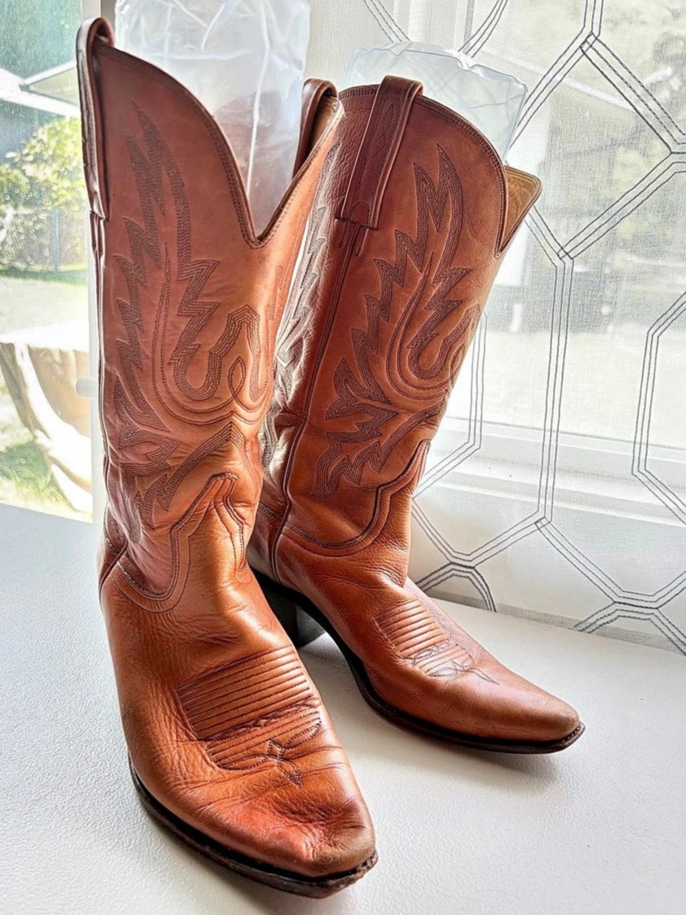 Charlie 1 Horse cowboy boots Western Leather Boots US 7.5 B